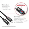 CLUB3D Cable bidireccional USB4 Gen3x2 Type-C 8K60Hz o 4K120Hz, datos 40Gbps, PD 240W(48V/5A) EPR M/M 3m / 9.84ft