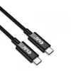 CLUB3D Cable bidireccional USB4 Gen3x2 Type-C 8K60Hz o 4K120Hz, datos 40Gbps, PD 240W(48V/5A) EPR M/M 3m / 9.84ft