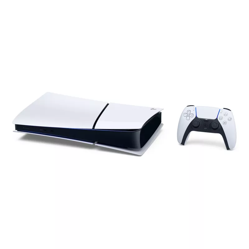Sony PlayStation 5 (grupo de modelos - Slim) Digital Edition, PlayStation 5, negro, blanco, 16384 MB, GDDR6, 448 GB/s, AMD