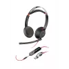HP Poly Blackwire 5220 auriculares estéreo USB-C + conector jack de 3,5 mm + adaptador USB-C/A