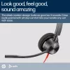 HP Poly Blackwire 3320 auriculares estéreo USB-C certificados para Microsoft Teams + adaptador USB-C/A