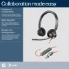 HP Poly Blackwire 3320 auriculares estéreo USB-C certificados para Microsoft Teams + adaptador USB-C/A