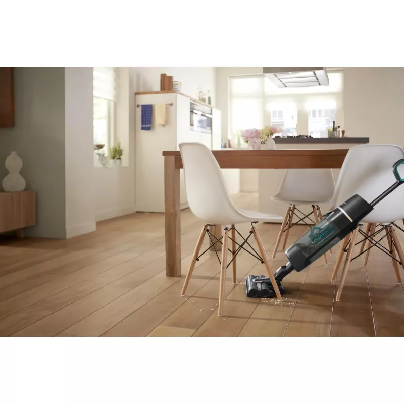 Philips XW7110 Aspirador de batería, batería, limpieza en seco y en húmedo, sin bolsa, champán, gris