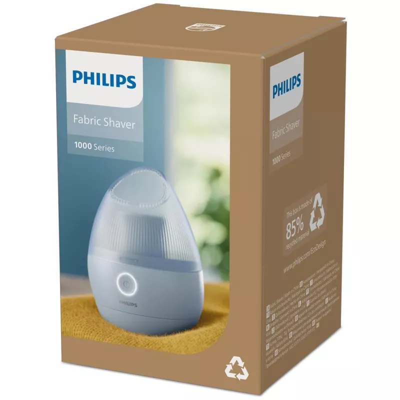 Quitapelusas Philips GCA2100/20, azul, cuchillas de acero inoxidable, funcionamiento con pilas, 90 min de autonomía