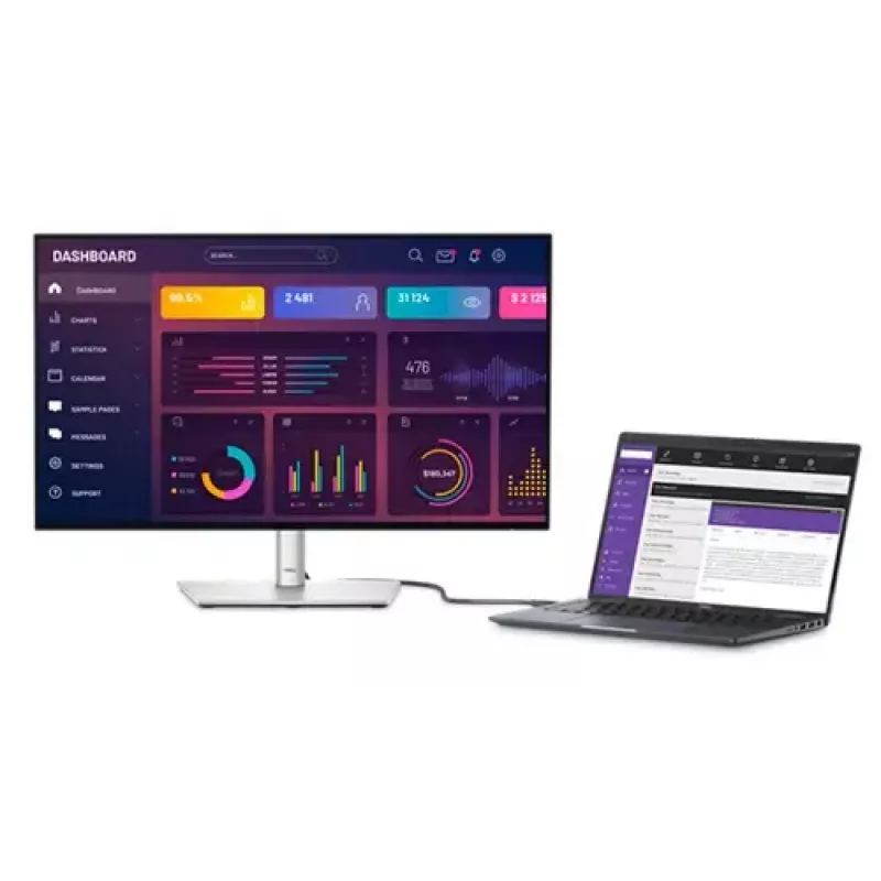 DELL UltraSharp U2724DE Monitor de ordenador 68,6 cm (27 inch) 2560 x 1440 píxeles Quad HD LCD negro, plata