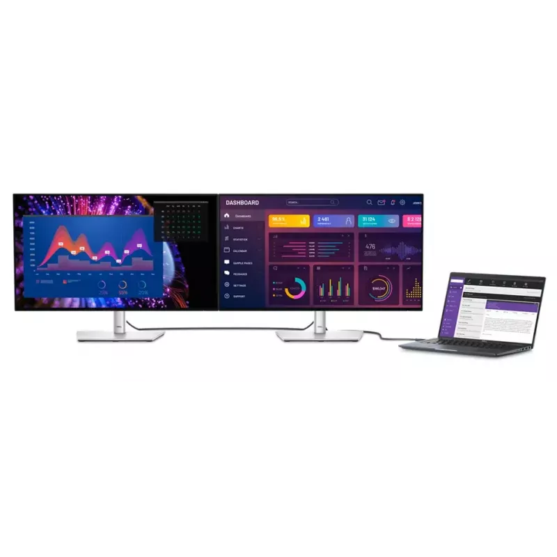 DELL UltraSharp U2724DE Monitor de ordenador 68,6 cm (27 inch) 2560 x 1440 píxeles Quad HD LCD negro, plata