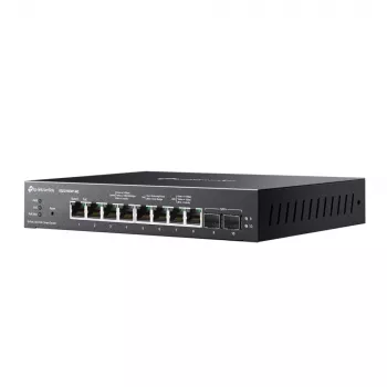 TP-Link Omada Switch inteligente de 8 puertos 2.5GBASE-T y 2 puertos 10GE SFP+ con 8 puertos PoE+