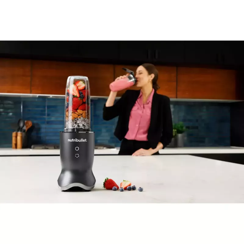 NutriBullet NB1206DGCC Batidora de mesa 0,9 L 1200 W negra, transparente