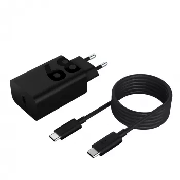 Cargador de interior Lenovo ZG38C05739, 68 W, USB-C PD, 1 puerto, negro, alimentación por red