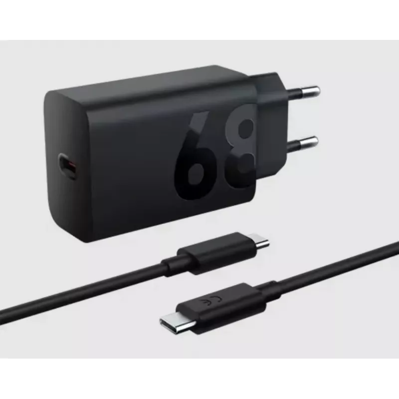 Cargador de interior Lenovo ZG38C05739, 68 W, USB-C PD, 1 puerto, negro, alimentación por red
