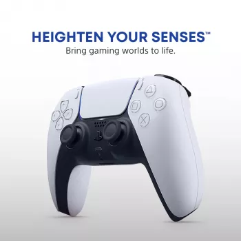 Mando Sony DualSense Wireless Controller V2 – PlayStation 5, Bluetooth/USB, USB-C, batería integrada, blanco