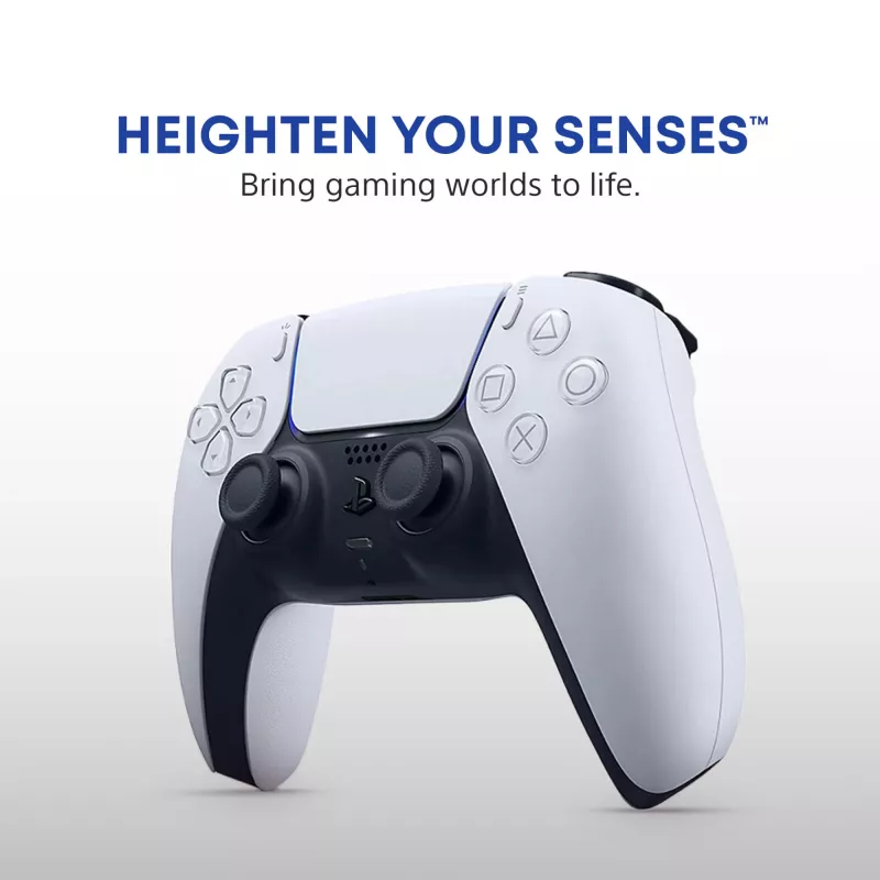 Mando Sony DualSense Wireless Controller V2 – PlayStation 5, Bluetooth/USB, USB-C, batería integrada, blanco