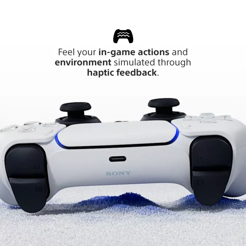 Mando Sony DualSense Wireless Controller V2 – PlayStation 5, Bluetooth/USB, USB-C, batería integrada, blanco