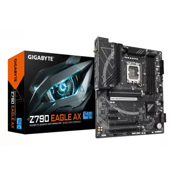 Placa base GIGABYTE Z790 EAGLE AX — Intel LGA1700 ATX, Z790, DDR5, 4x DIMM, Wi‑Fi 6E, 2.5Gb LAN