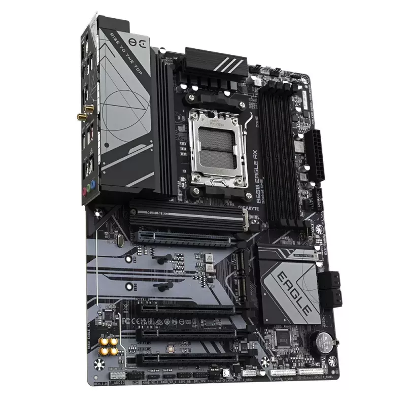 Gigabyte B650 EAGLE AX placa base, ATX, AMD B650, Socket AM5, DDR5, 4x DIMM, hasta 256 GB, 3x M.2 (1x PCIe 5.0), Wi-Fi 6E, Bluetooth