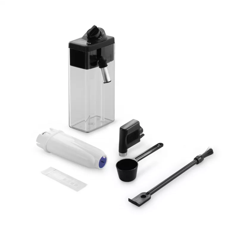 Cafetera espresso combinada DeLonghi Dinamica Plus ECAM380.85.SB — depósito de agua de 1,8 L, depósito de café en grano de 300 g, 15 bar