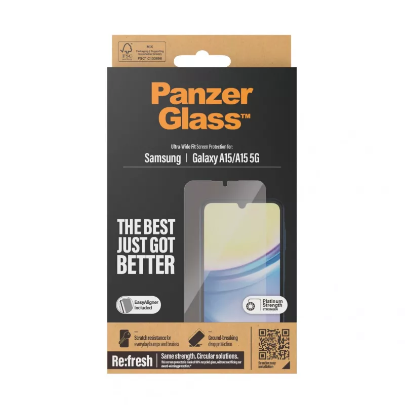 Lámina protectora de pantalla/trasera para móvil PanzerGlass 7349 lámina protectora de pantalla transparente Samsung 1 ud.