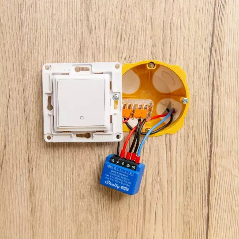 Interruptor inteligente Shelly 1 Mini Gen3 1P inalámbrico 110-240V