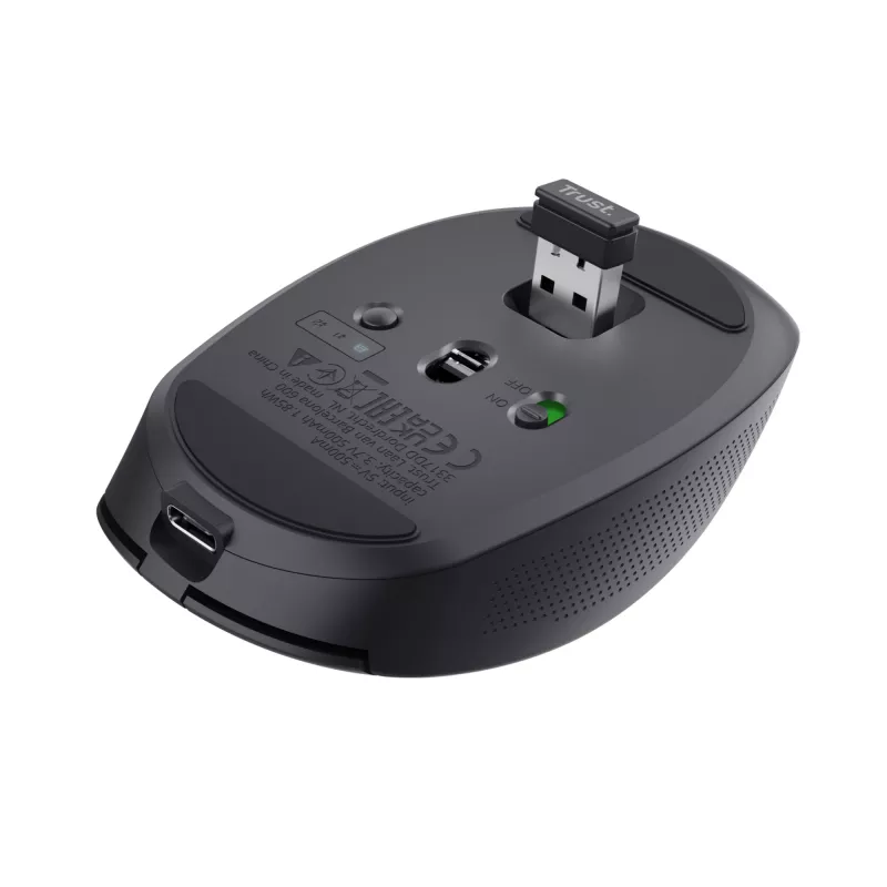 Ratón Trust Ozaa oficina diestro RF inalámbrico + Bluetooth óptico 3200 DPI