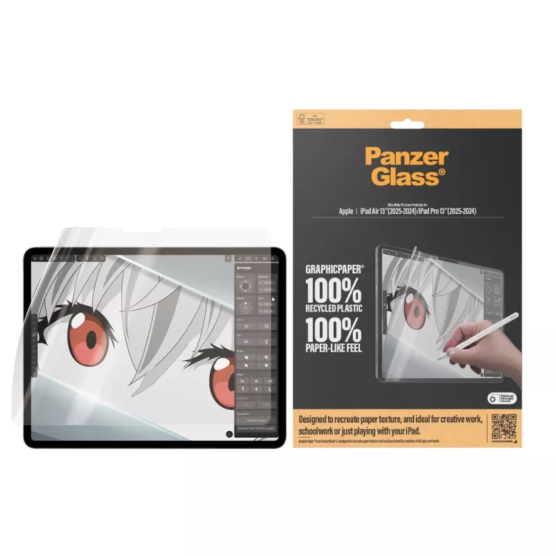 Lámina protectora PanzerGlass ® GraphicPaper® iPad Air 13'' (2024-2026) | iPad Pro 13'' (2024-2025) | Ultra-Wide Fit
