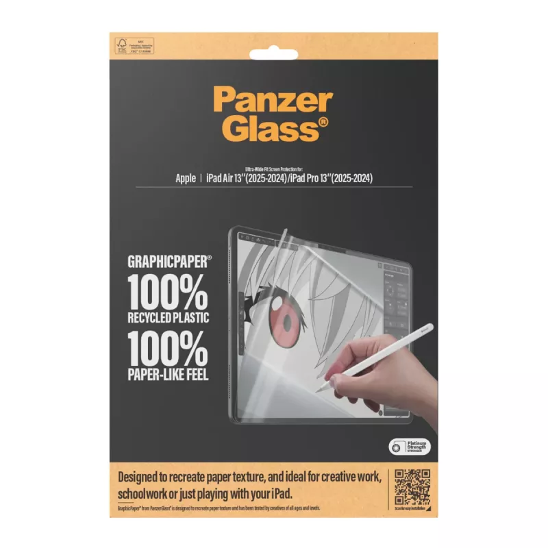 Lámina protectora PanzerGlass ® GraphicPaper® iPad Air 13'' (2024-2026) | iPad Pro 13'' (2024-2025) | Ultra-Wide Fit
