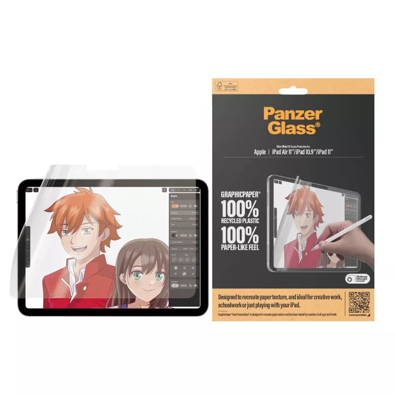Protector de pantalla PanzerGlass ® GraphicPaper® iPad Air 11'' (2024-2026) | iPad 11'' (2025-2026) | iPad 10.9'' (2022) | Ultra-Wide Fit