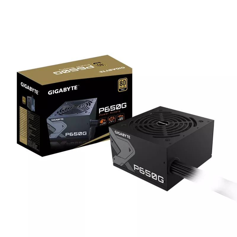Fuente de alimentación GIGABYTE GP-P650G 650 W 20+4 pin ATX ATX negra