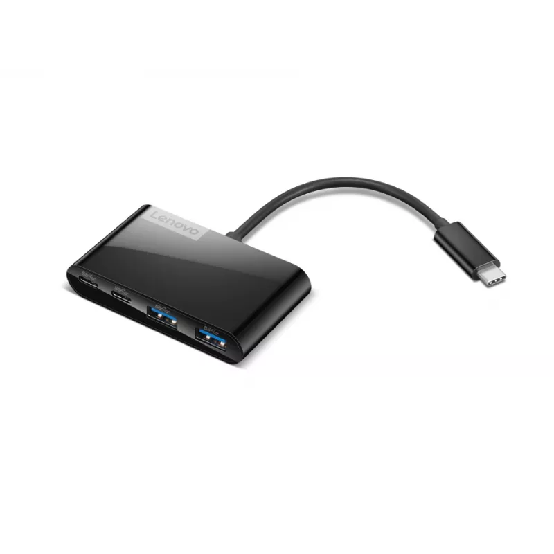 Lenovo Select GX91L84354 hub USB-C de 4 puertos, USB 3.0, negro