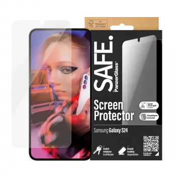 PanzerGlass SAFE. by ® lámina protectora de pantalla Samsung Galaxy S24 | Ultra-Wide Fit con EasyAligner