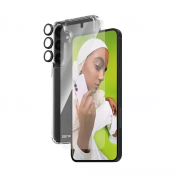 PanzerGlass ® pack de protección 3 en 1 Samsung Galaxy S24+ | Ultra-Wide Fit con EasyAligner