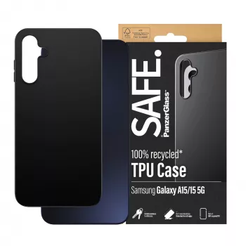 PanzerGlass SAFE. by ® funda TPU Samsung Galaxy A15 | A15 5G | negro