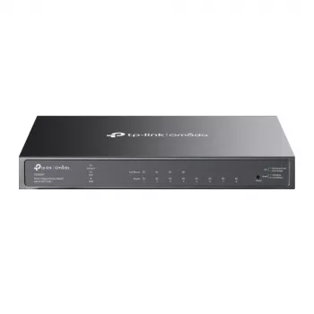 TP-Link Omada switch inteligente Gigabit de 8 puertos con 4 puertos PoE+, gestionado, L2/L2+, Gigabit Ethernet (10/100/1000), Power over Ethernet (PoE), montaje en rack