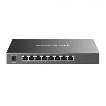 TP-Link Omada switch inteligente Gigabit de 8 puertos con 4 puertos PoE+, gestionado, L2/L2+, Gigabit Ethernet (10/100/1000), Power over Ethernet (PoE), montaje en rack