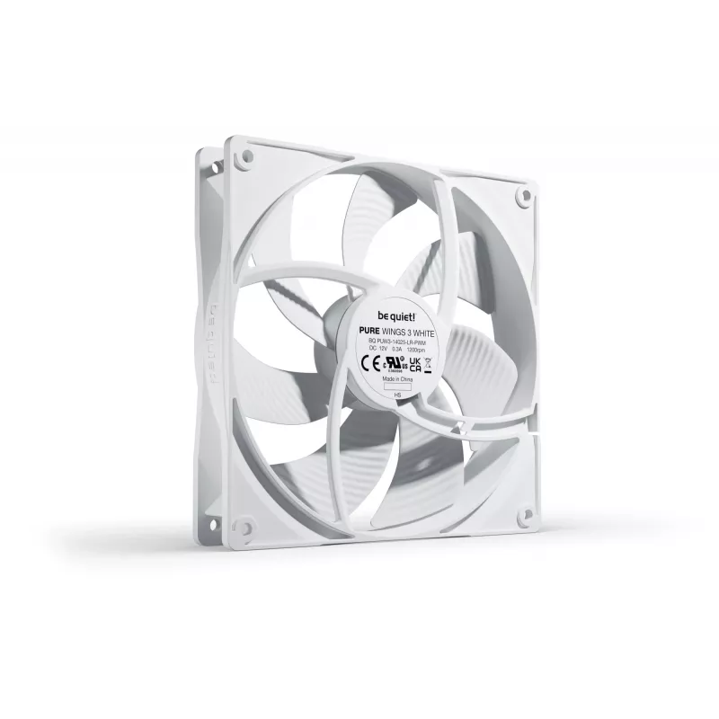 be quiet! Pure Wings 3 140mm PWM blanco ventilador para caja de ordenador 14 cm 1 ud.