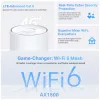 TP-Link 4G+ AX1500 Whole Home Mesh WiFi 6 Gateway, blanco, interno, router mesh, 190 m², dual band (2,4 GHz / 5 GHz), Wi-Fi 6 (802.11ax)