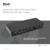 CLUB3D DisplayPort/HDMI conmutador KVM/dock 4K60Hz para entradas USB Type-C