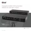 CLUB3D DisplayPort/HDMI conmutador KVM/dock 4K60Hz para entradas USB Type-C
