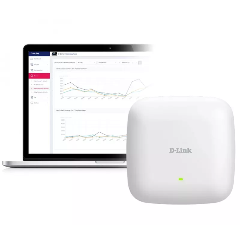 D-Link AX3000 punto de acceso PoE dual band Wi-Fi 6, 2.4 GHz, 5 GHz, 3000 Mbit/s, SNMP, SNMPv2, SNMPv3, WEP, WPA, WPA2, WPA3, 10,100,1000,2500 Mbit/s
