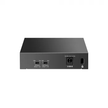 Switch de escritorio TP-LINK LiteWave 5 puertos Gigabit con 4 puertos PoE+ (5x Gigabit, 4 PoE+, 65 W presupuesto PoE)