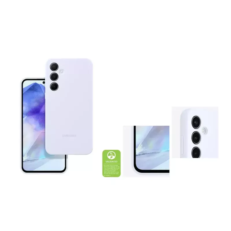 Samsung EF-PA556TBEGWW funda de silicona para Galaxy A55, negra