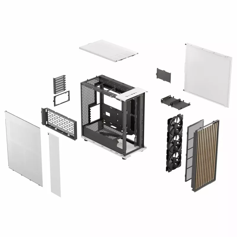 Caja de PC Fractal Design FD-C-NOR1X-03 Midi Tower blanca