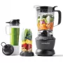 Batidora de vaso NUTRIBULLET NBF500DG — jarra de 1,9 L, 1200 W, triturador de hielo, plata