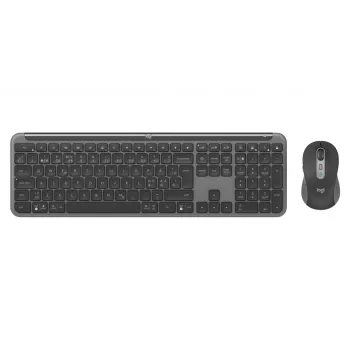 LOGITECH Signature Slim Combo Mk950 - Teclado/ratón inalámbricos - Grafito - QWERTY grafito danés/noruego/sueco/finés