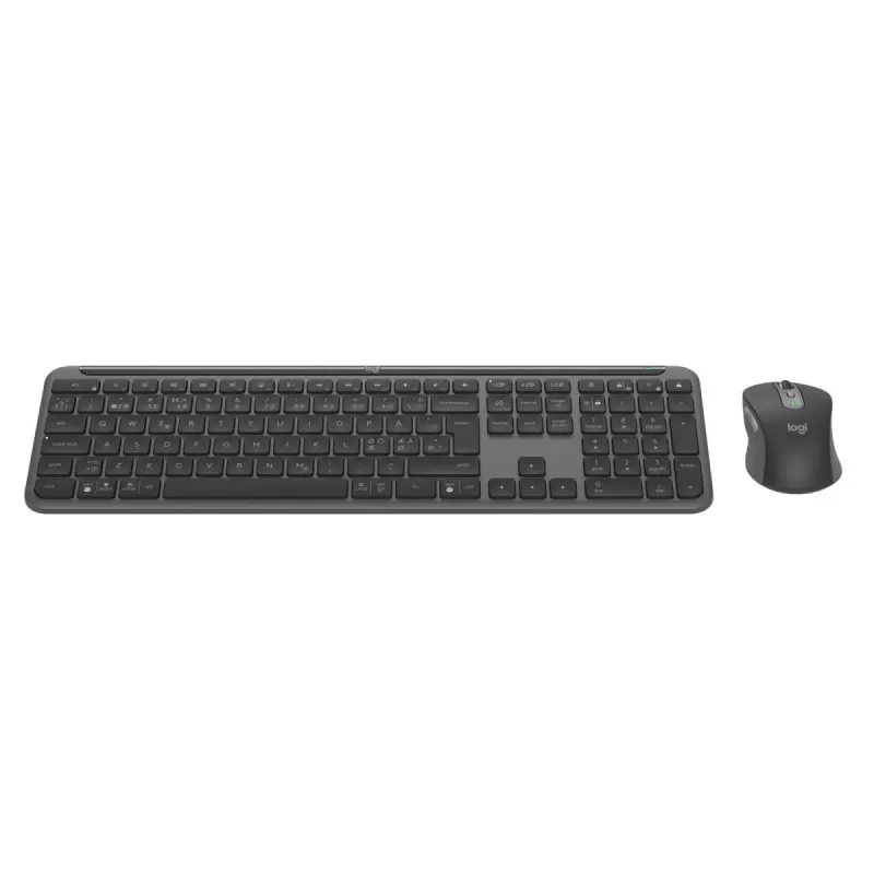 LOGITECH Signature Slim Combo Mk950 - Teclado/ratón inalámbricos - Grafito - QWERTY grafito danés/noruego/sueco/finés