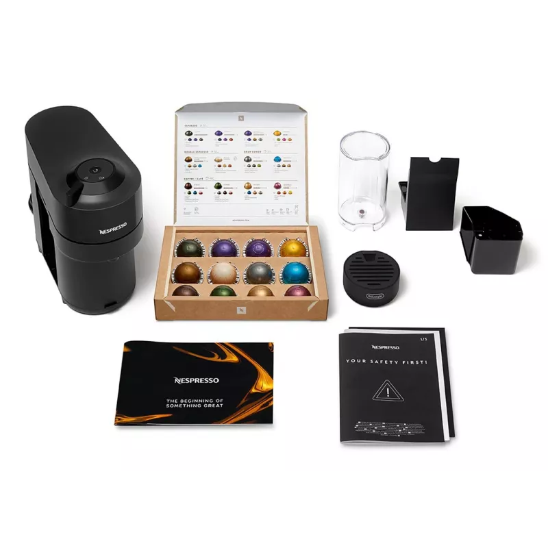 De'Longhi Nespresso Vertuo Pop ENV90.B cafetera, Liquorice Black (negra)