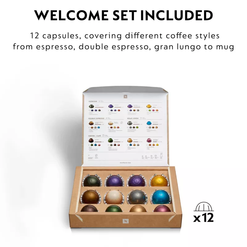 De'Longhi Nespresso Vertuo Pop ENV90.B cafetera, Liquorice Black (negra)