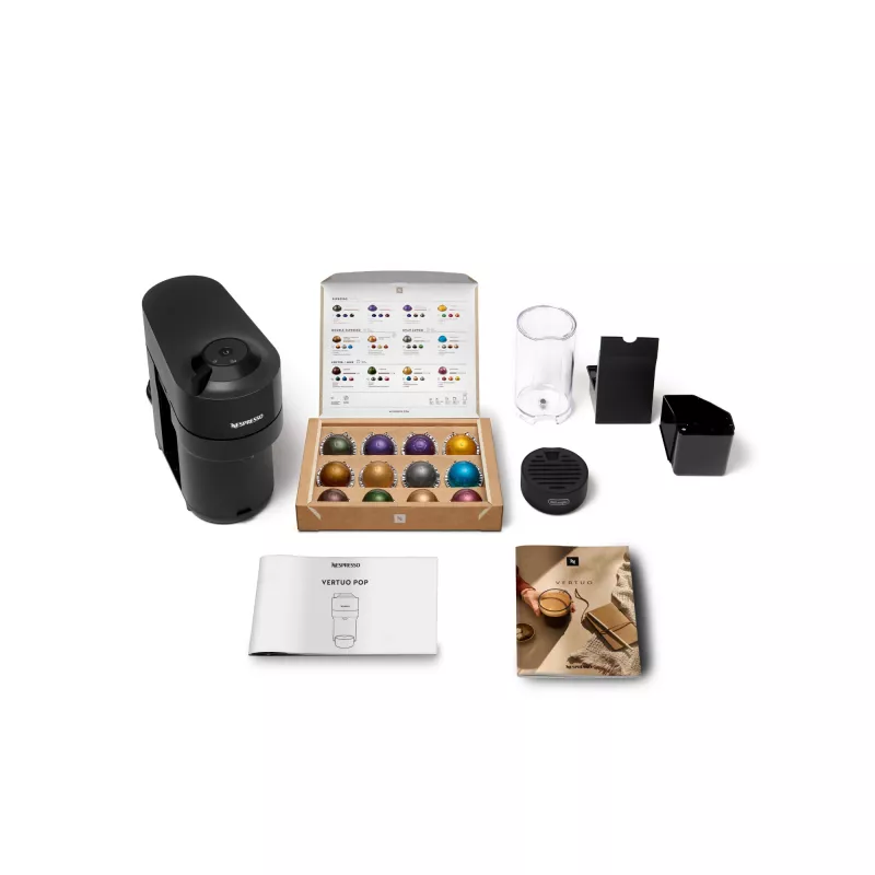 De'Longhi Nespresso Vertuo Pop ENV90.B cafetera, Liquorice Black (negra)