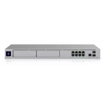 Switch gestionado UBIQUITI UniFi Dream Machine Pro Max, 9 puertos 2.5G Ethernet, rack 1U, 2×SFP+, soporte 10G, 60W de potencia