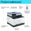 Impresora multifunción HP Color LaserJet Pro MFP 3302fdw láser color