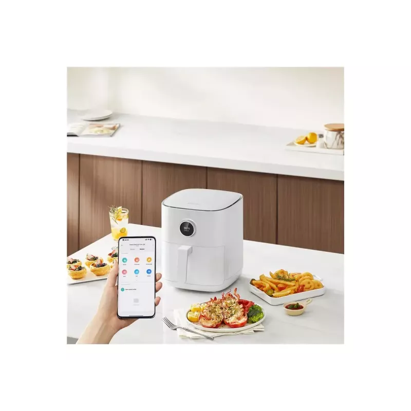 Freidora de aire Xiaomi BHR8234EU 4.5 L 1500 W blanca, táctil OLED, control por app Wi‑Fi